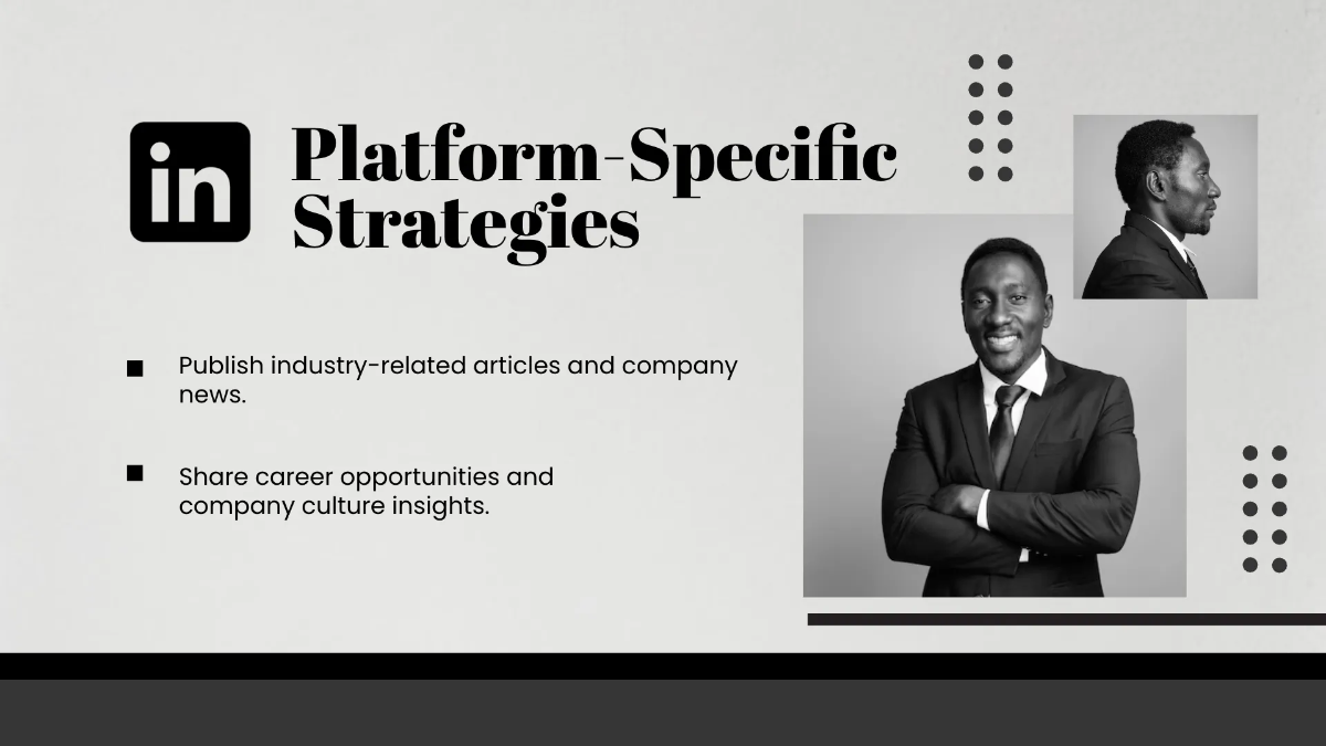 Free Salon Social Media Strategy Presentation Template to Edit Online