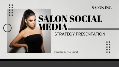 Free Salon Social Media Strategy Presentation Template to Edit Online