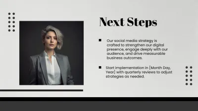 Free Salon Social Media Strategy Presentation Template to Edit Online