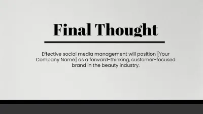 Free Salon Social Media Strategy Presentation Template to Edit Online