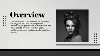 Free Salon Social Media Strategy Presentation Template to Edit Online