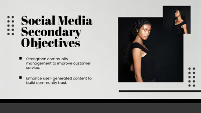 Free Salon Social Media Strategy Presentation Template to Edit Online