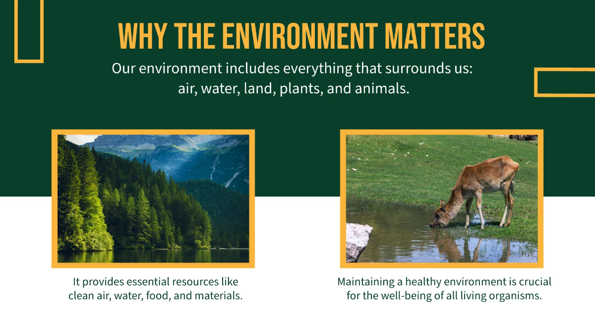 Free Environment Presentation PPT Template to Edit Online