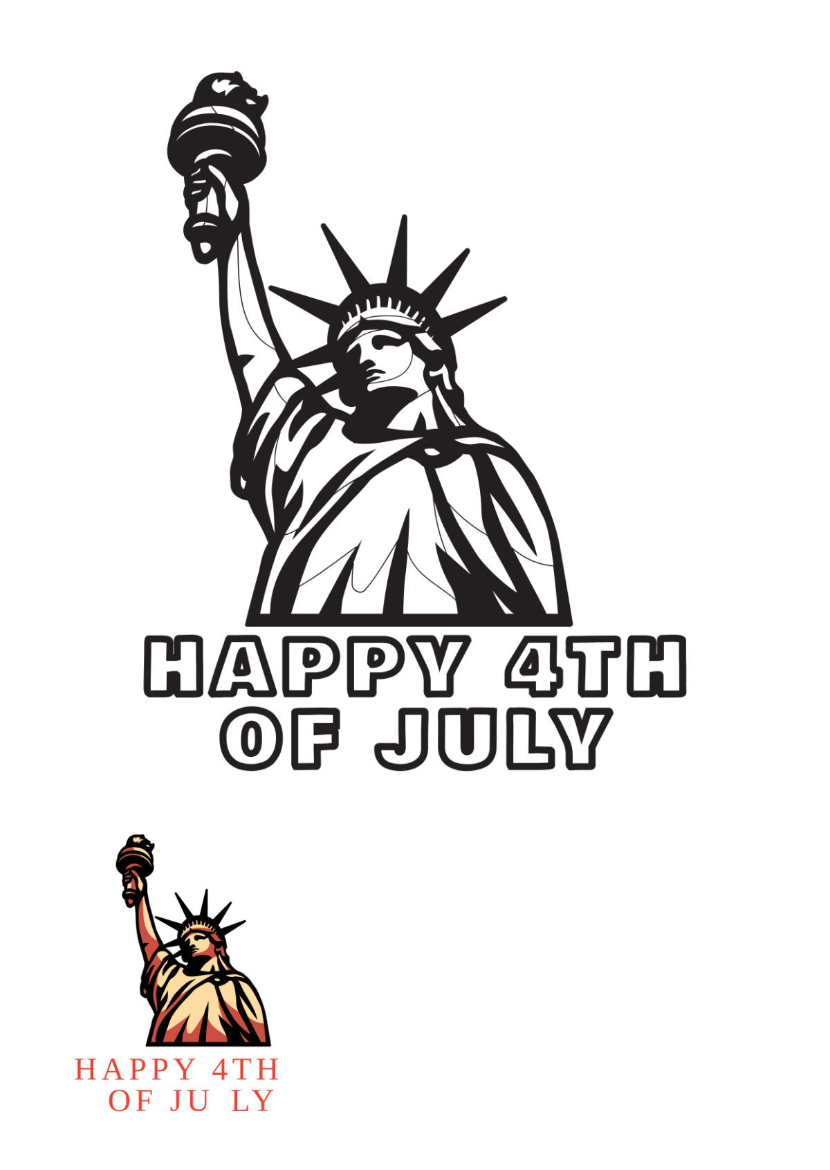 4th of July Coloring Page For Adults