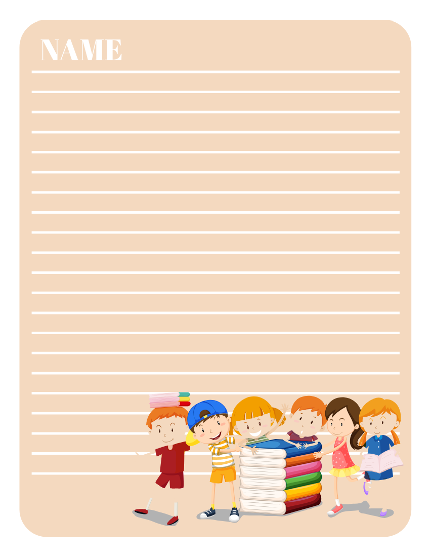 Childrens Lined Paper