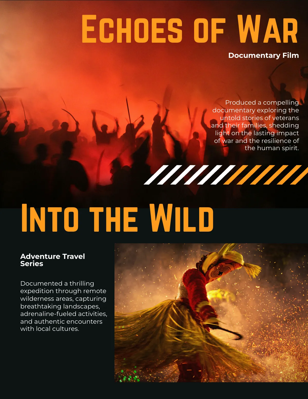 Free Videographer Portfolio Template to Edit Online