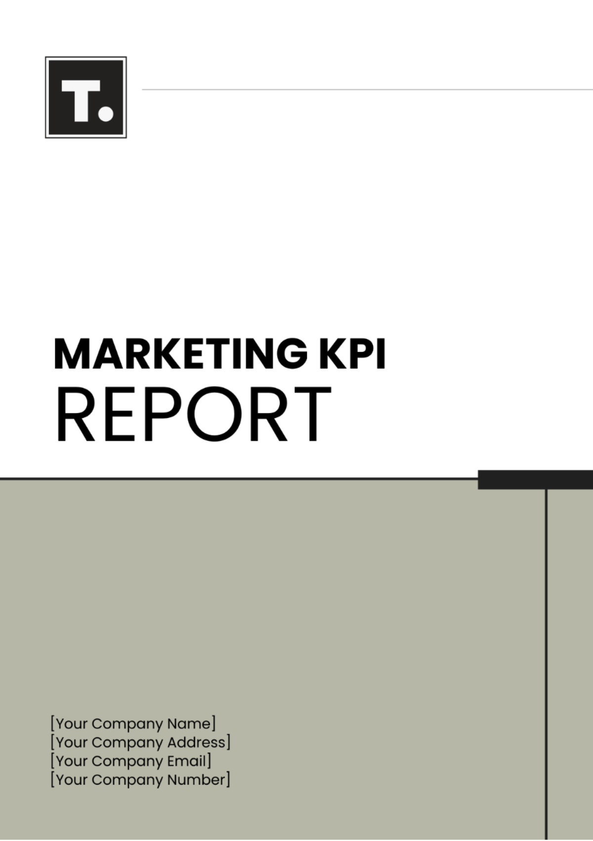 Marketing KPI Report Template - Edit Online & Download