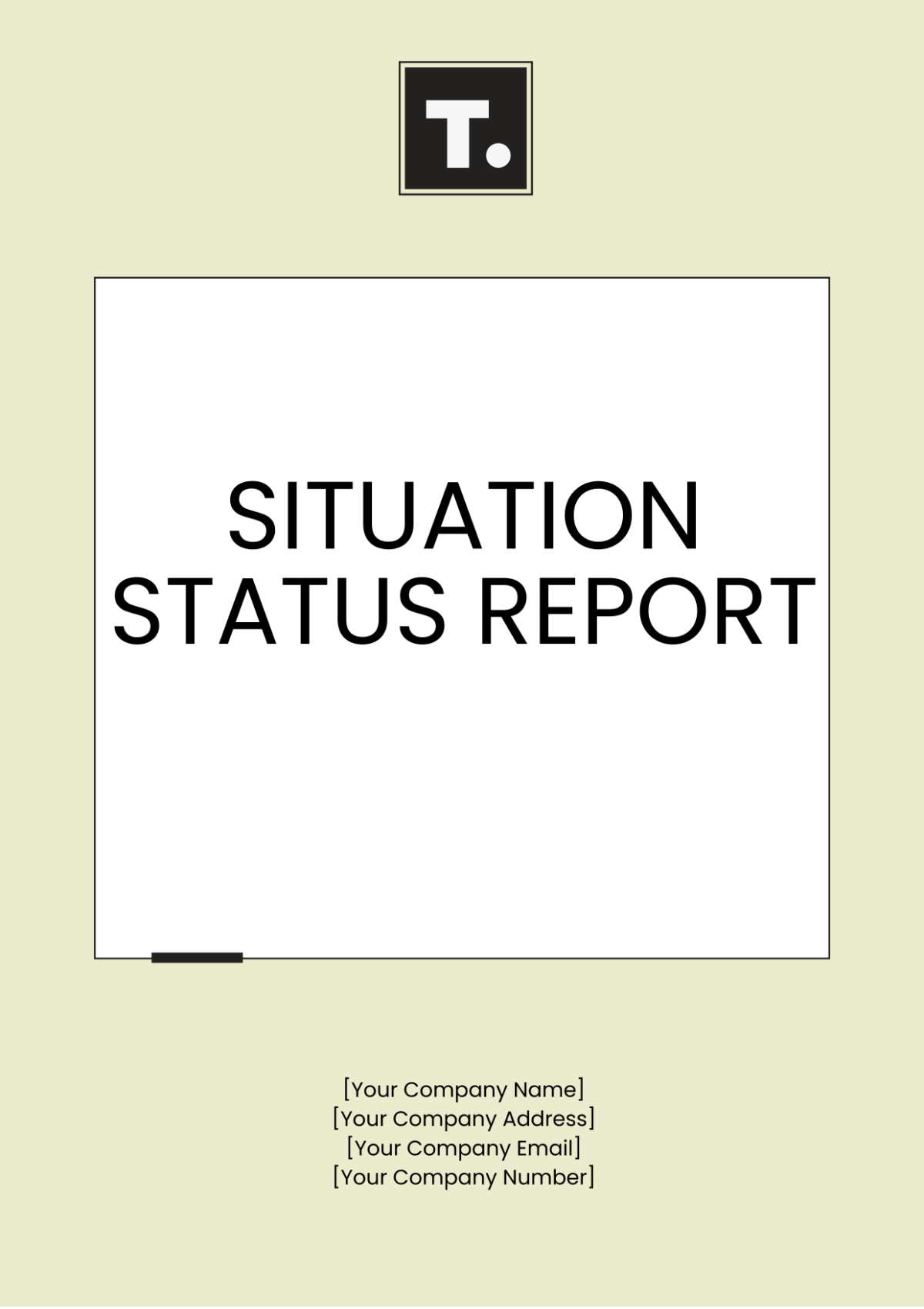 Situation Status Report Template - Edit Online & Download