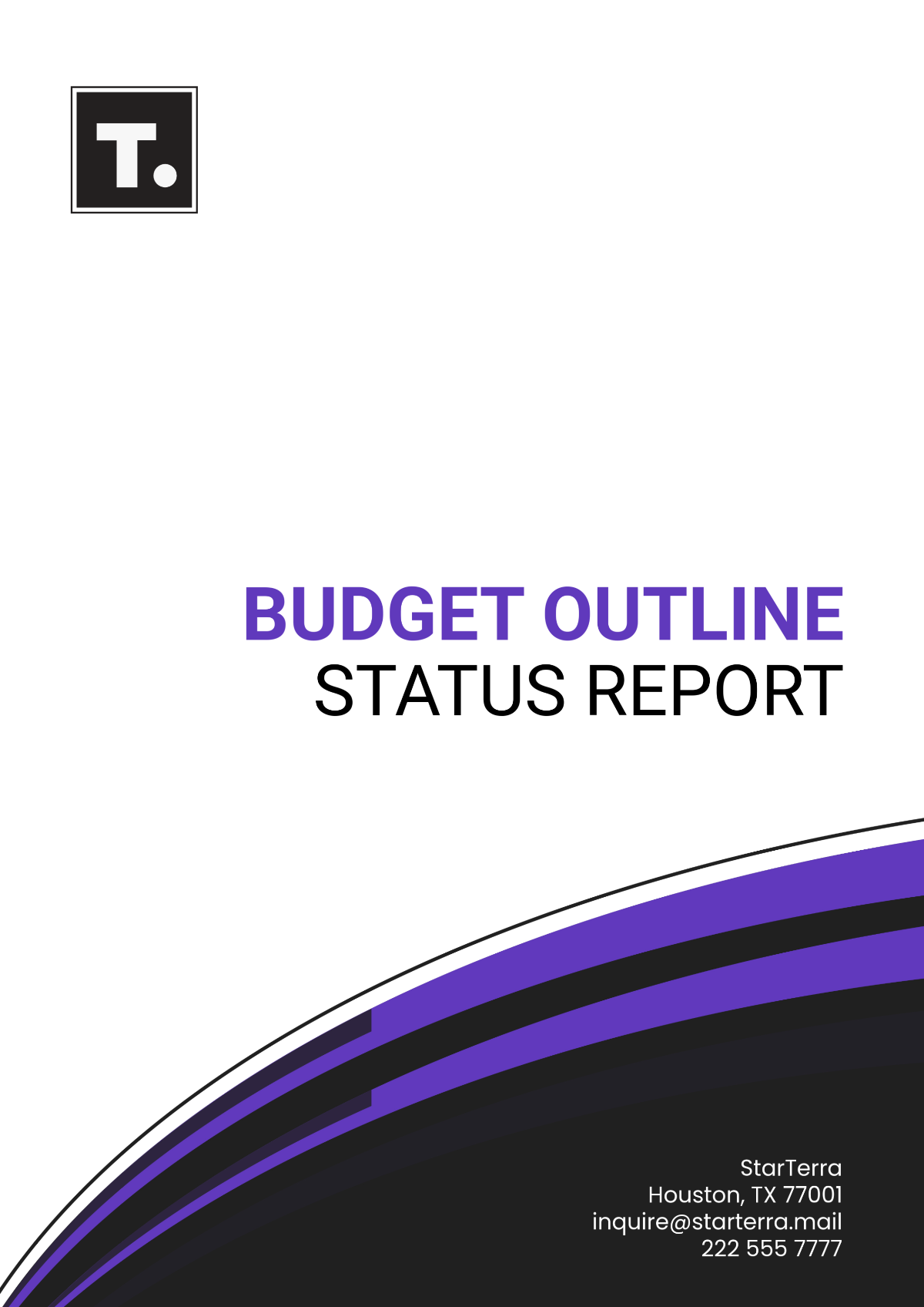 Free Budget Outline Status Report Template