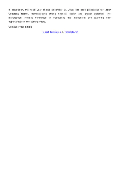 Free Financial Accounting Report Template to Edit Online
