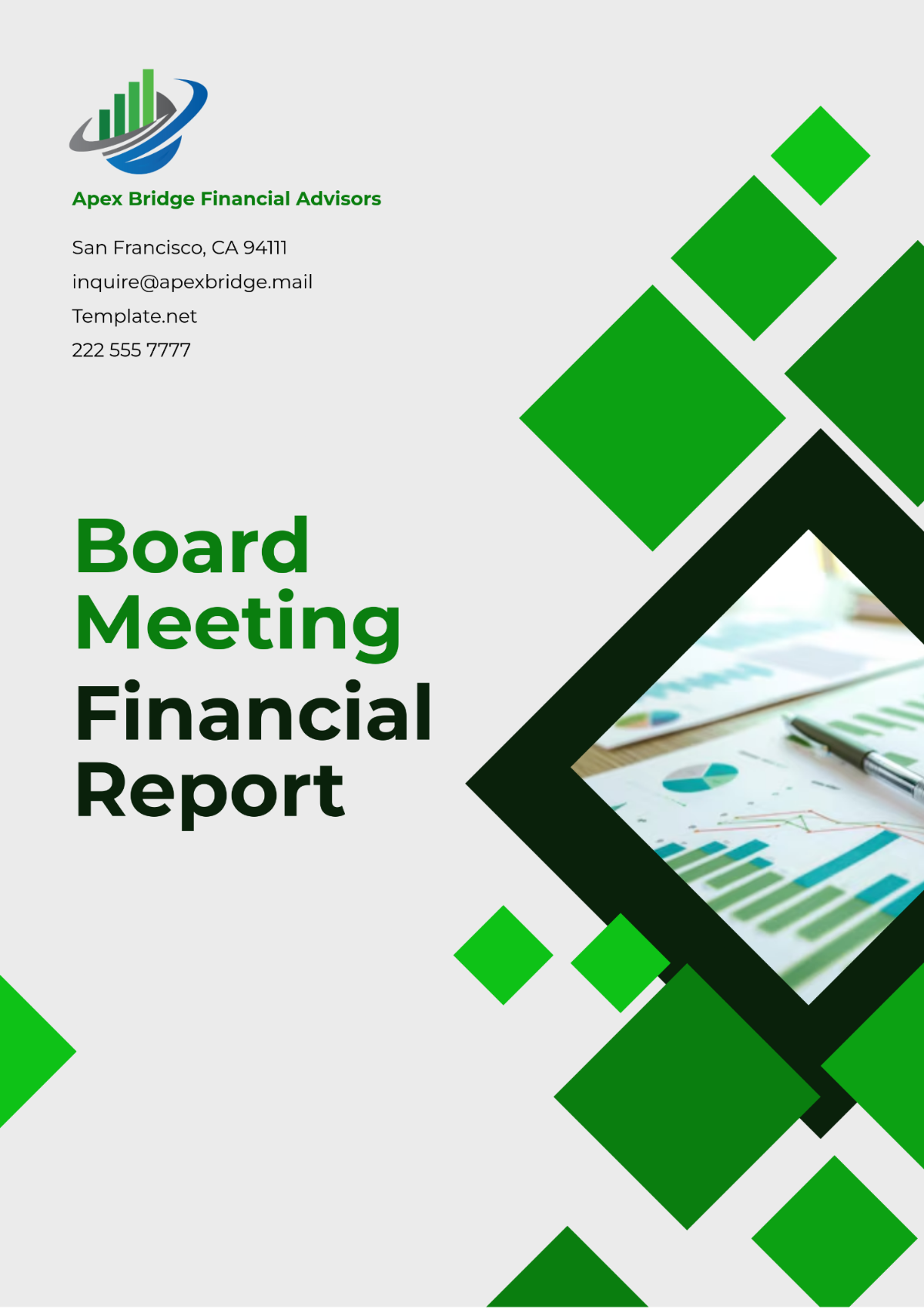 Board Meeting Financial Report Template - Edit Online & Download