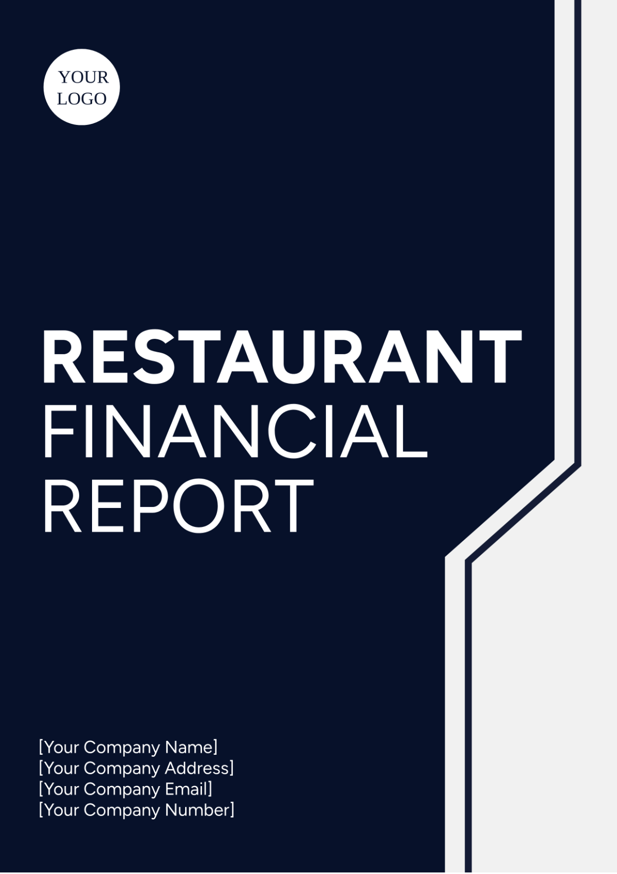 Restaurant Financial Report Template - Edit Online & Download