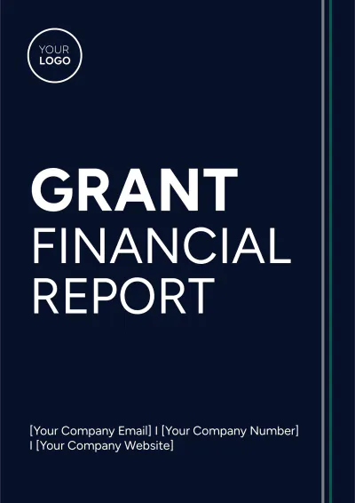 Free Grant Financial Report Template to Edit Online