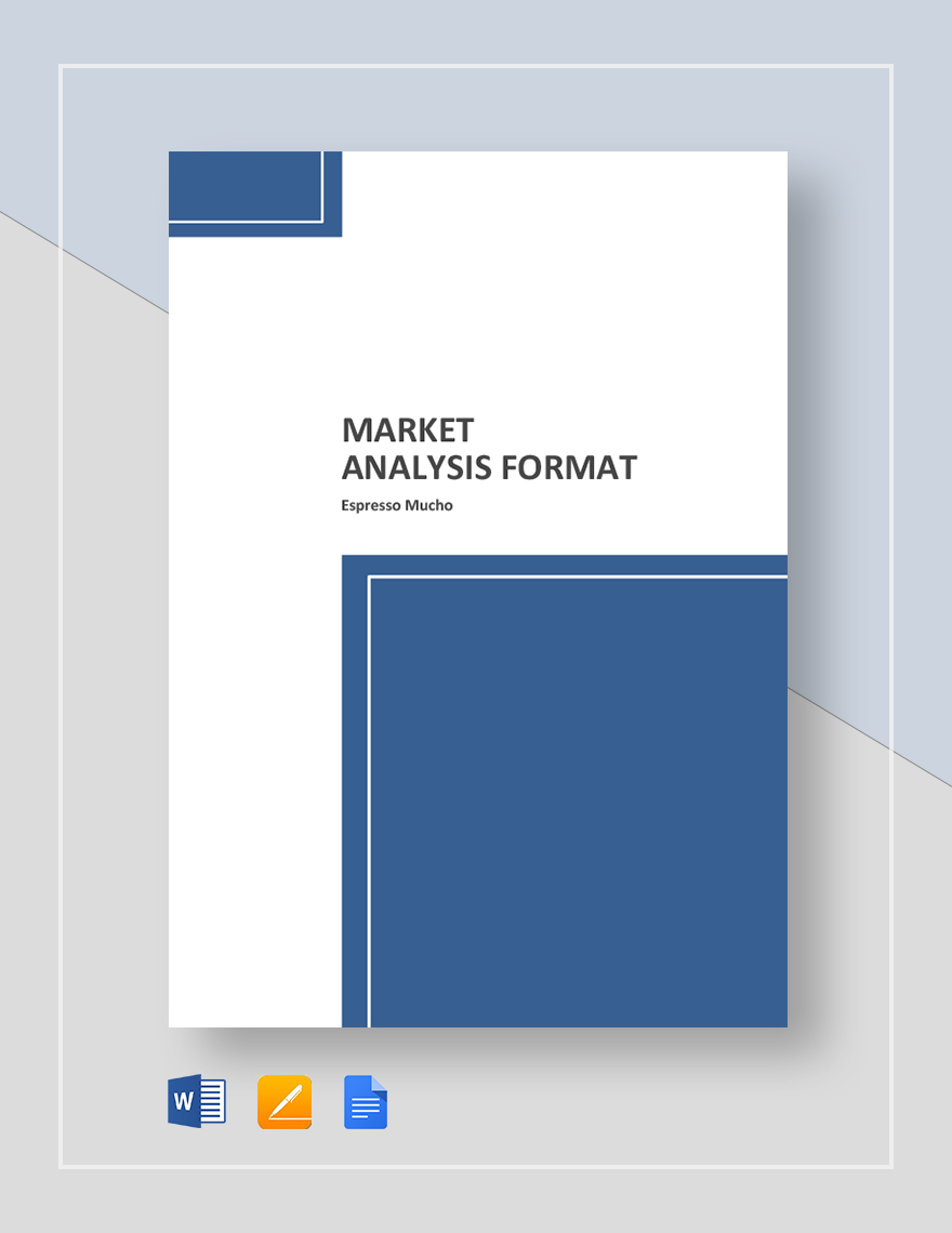 Comparative Market Analysis Template - Google Docs, Word, Apple Pages ...