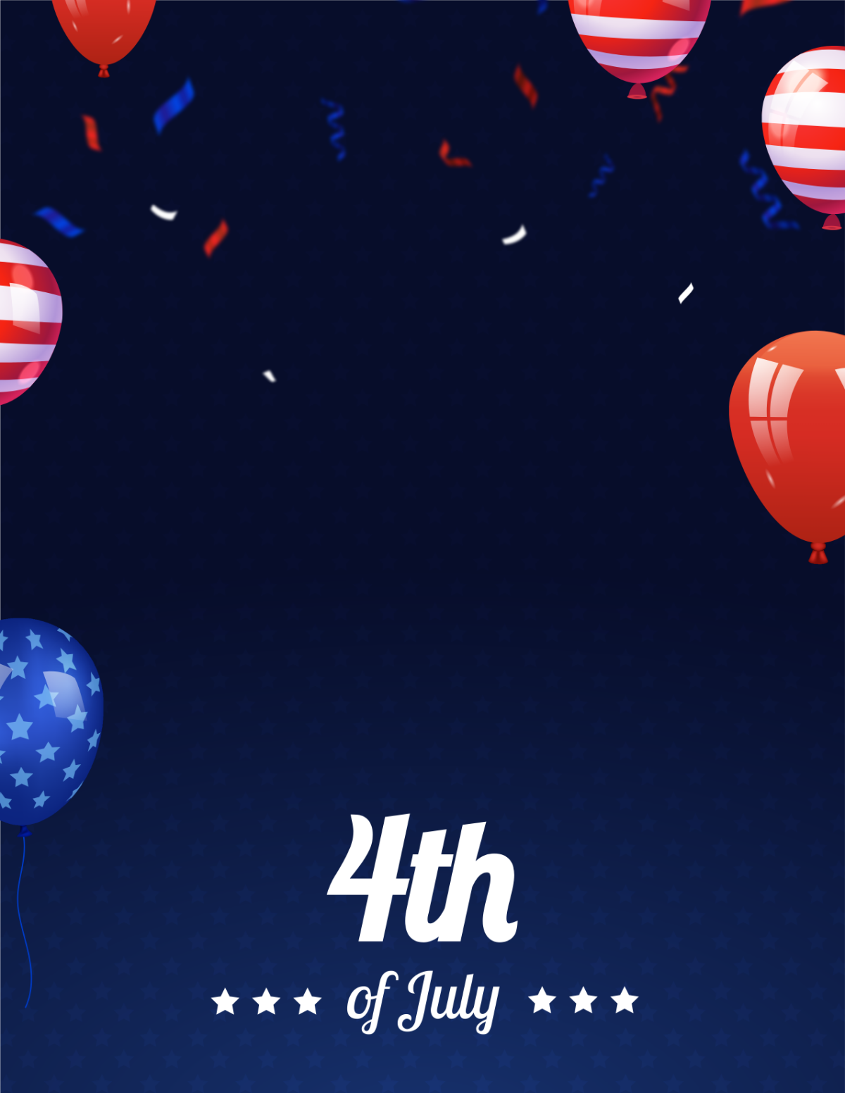 July 4th Email Background