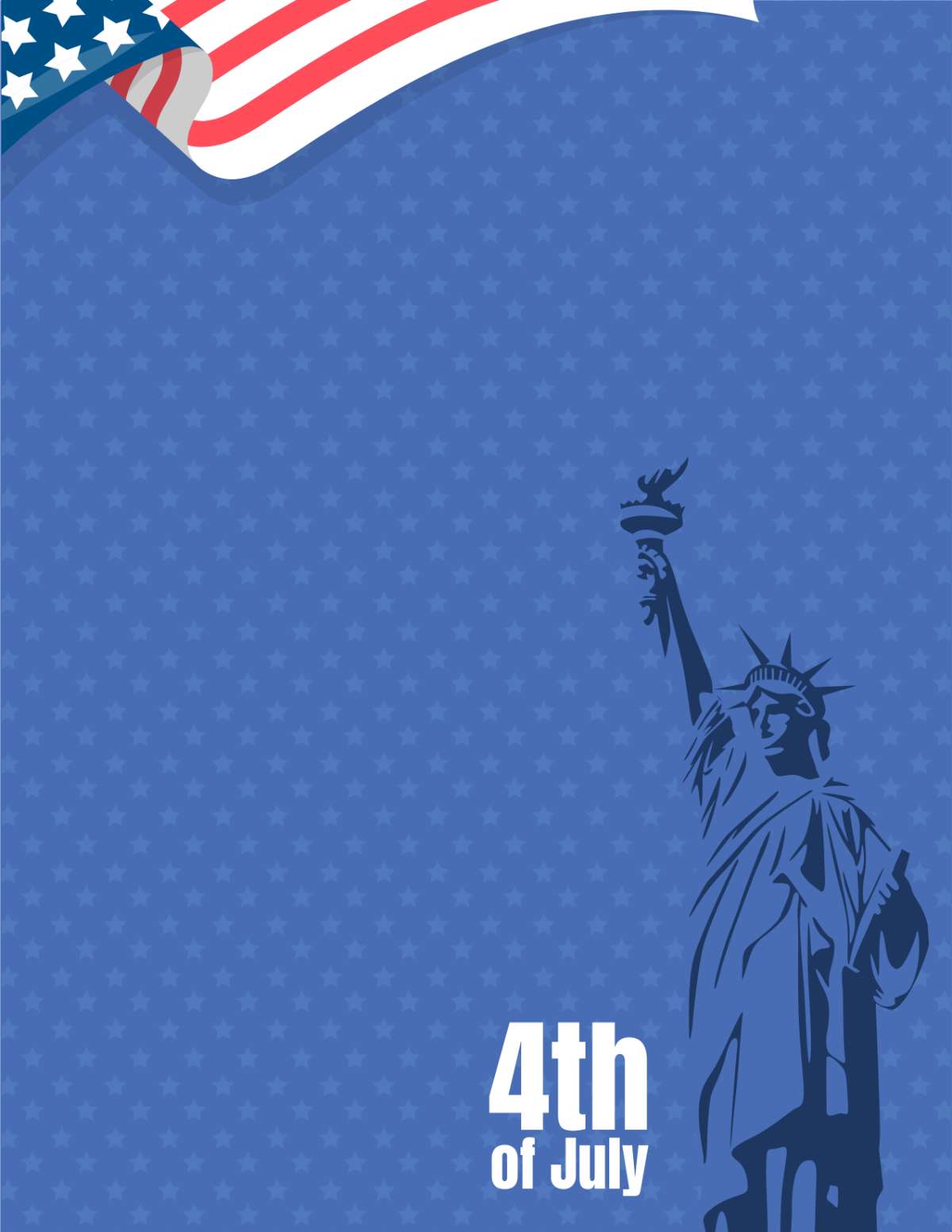 4th of July Flyer Background