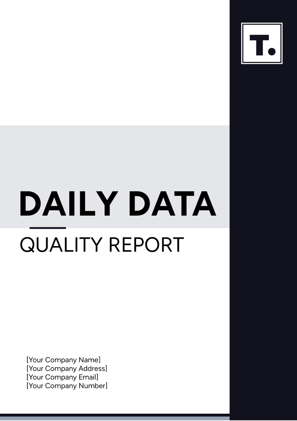 Daily Data Quality Report Template - Edit Online & Download