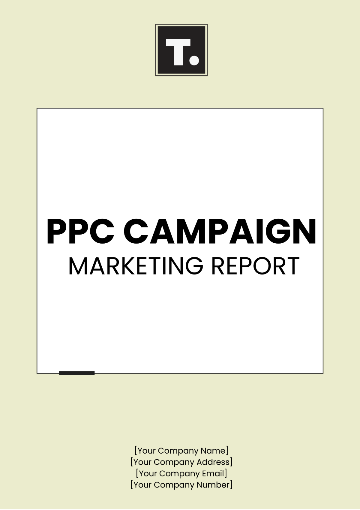 PPC Campaign Marketing Report Template - Edit Online & Download