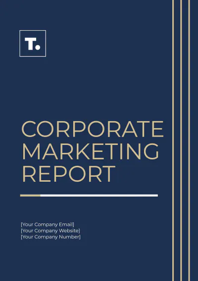 Free Corporate Marketing Report Template to Edit Online