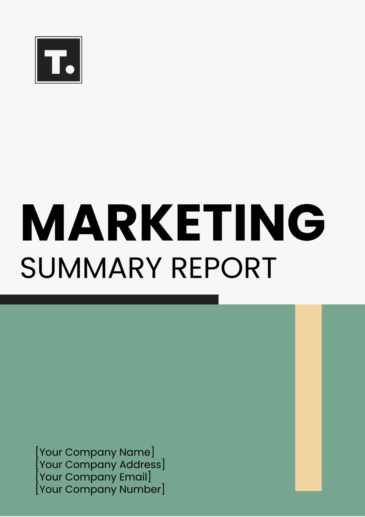 Marketing Summary Report Template - Edit Online & Download