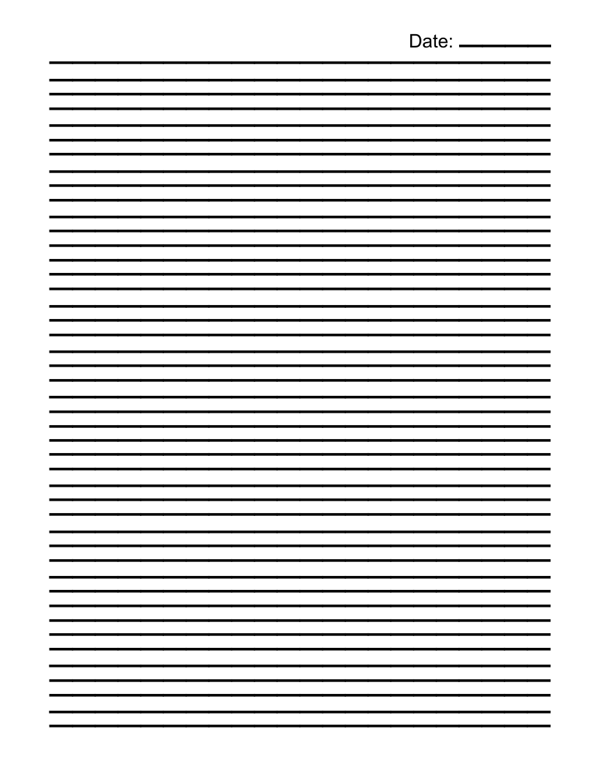Free Printable Lined Paper Templates To Customize Online