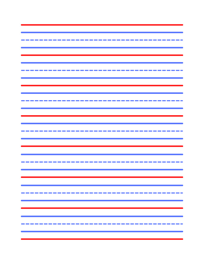 3rd Grade Lined Paper