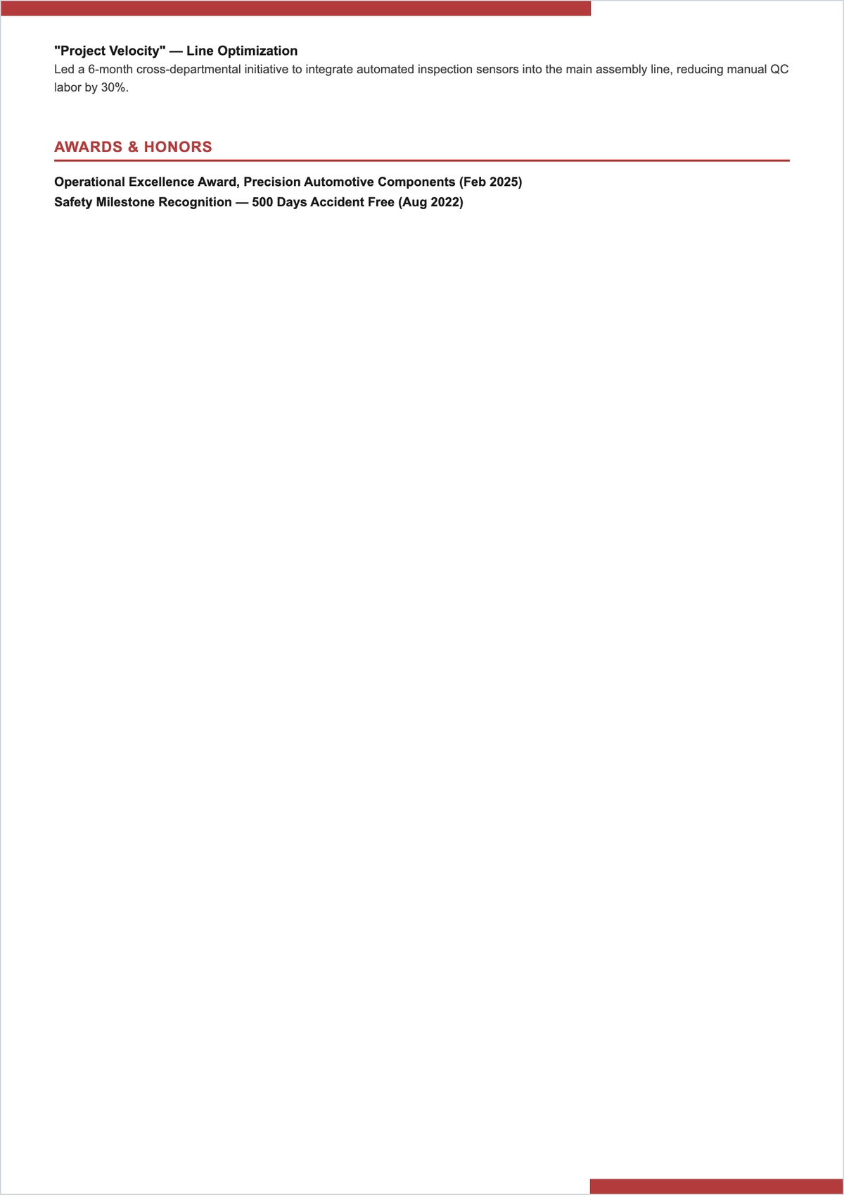 Free Functional Supervisor Outline ATS Resume Template