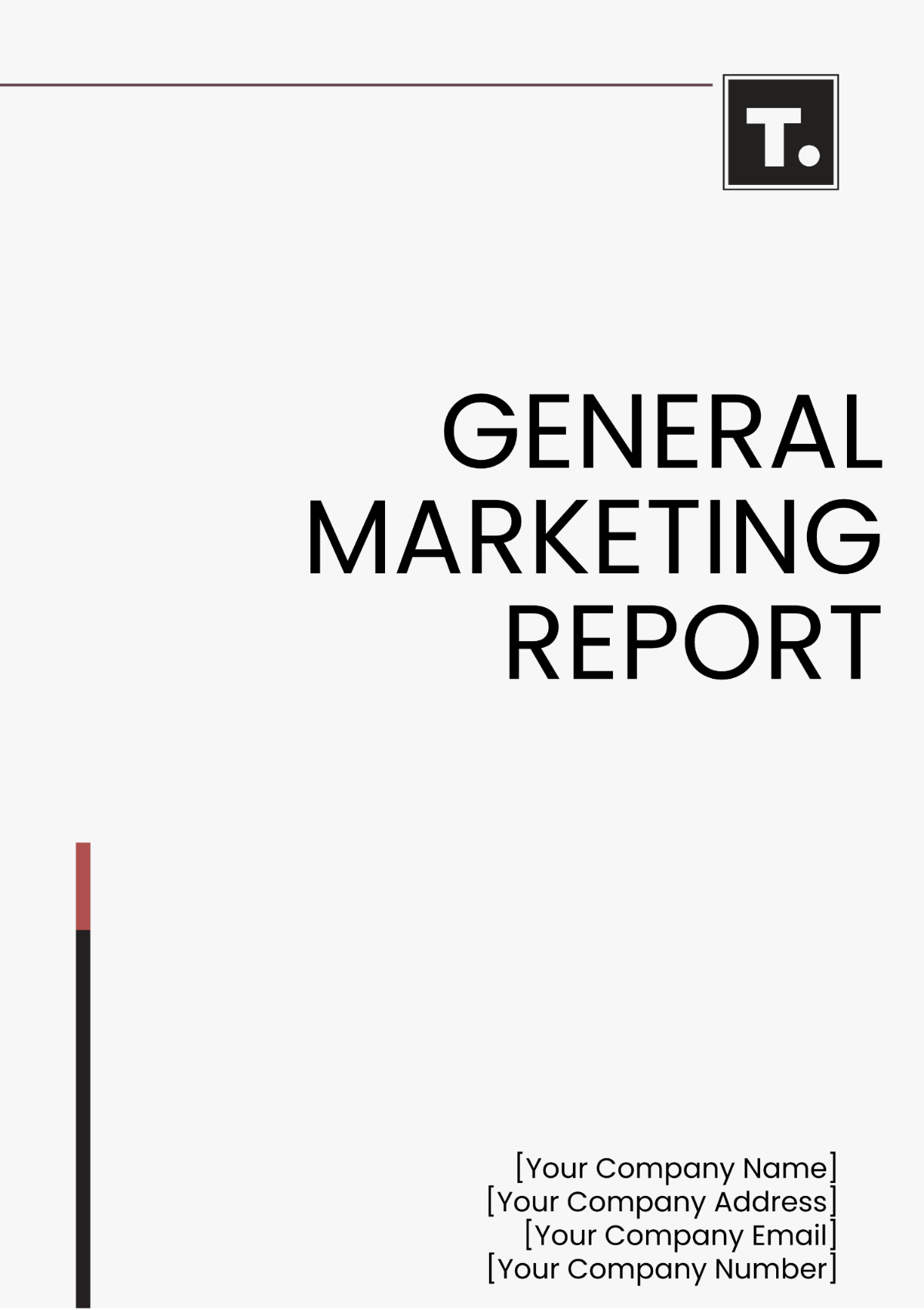 General Marketing Report Template - Edit Online & Download