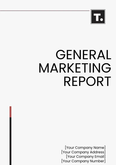 Free General Marketing Report Template to Edit Online