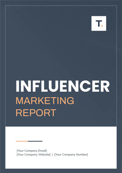 Free Influencer Marketing Report Template to Edit Online