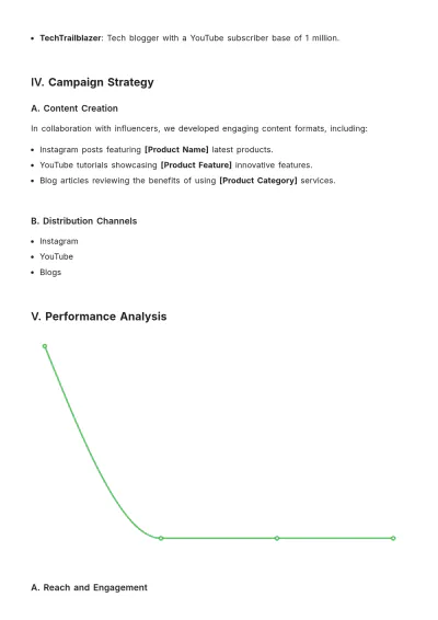 Free Influencer Marketing Report Template to Edit Online