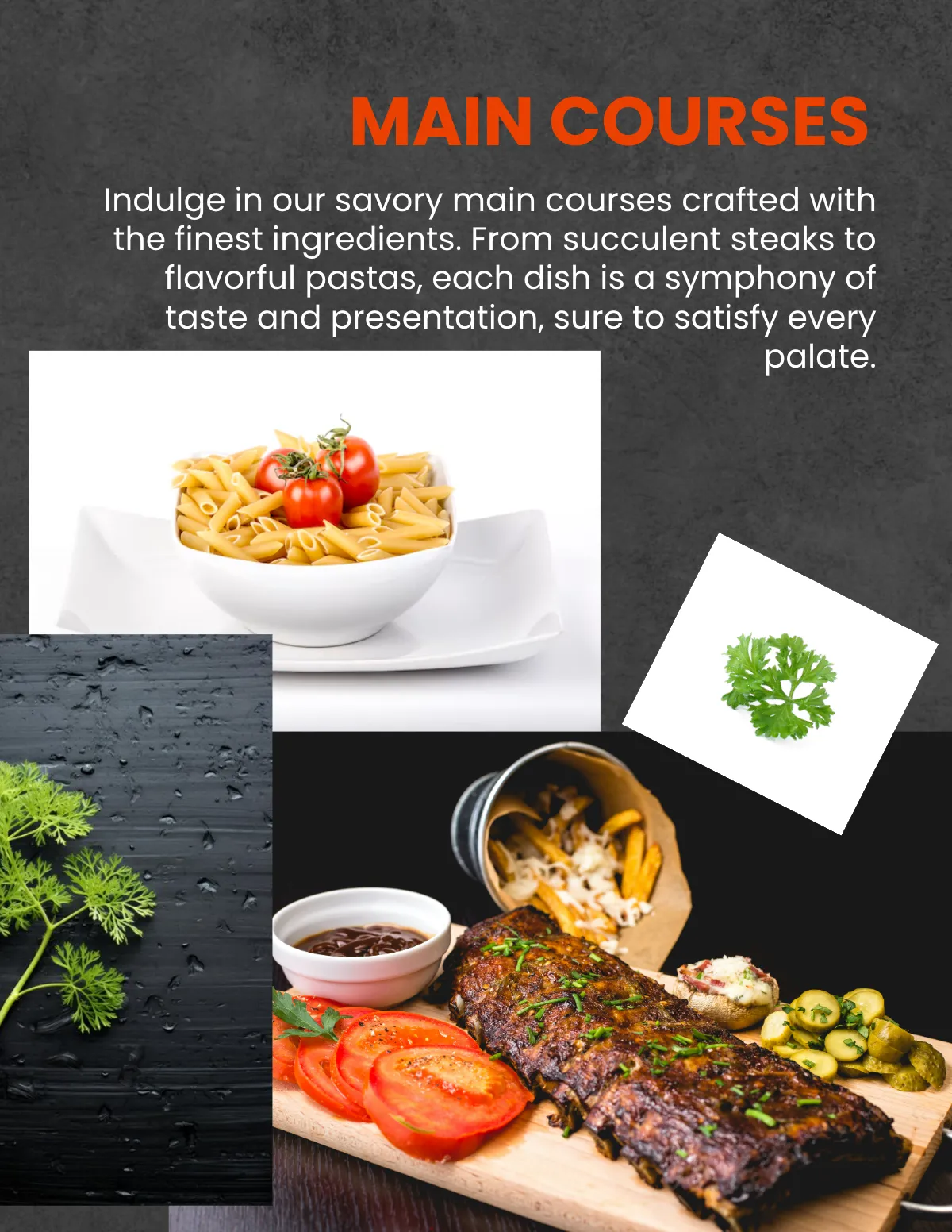 Free Food Portfolio Template to Edit Online