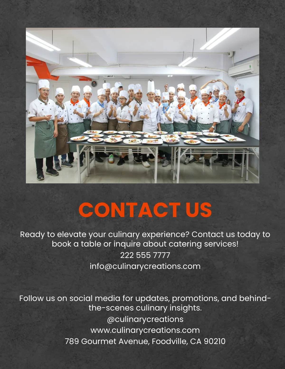 Free Food Portfolio Template to Edit Online