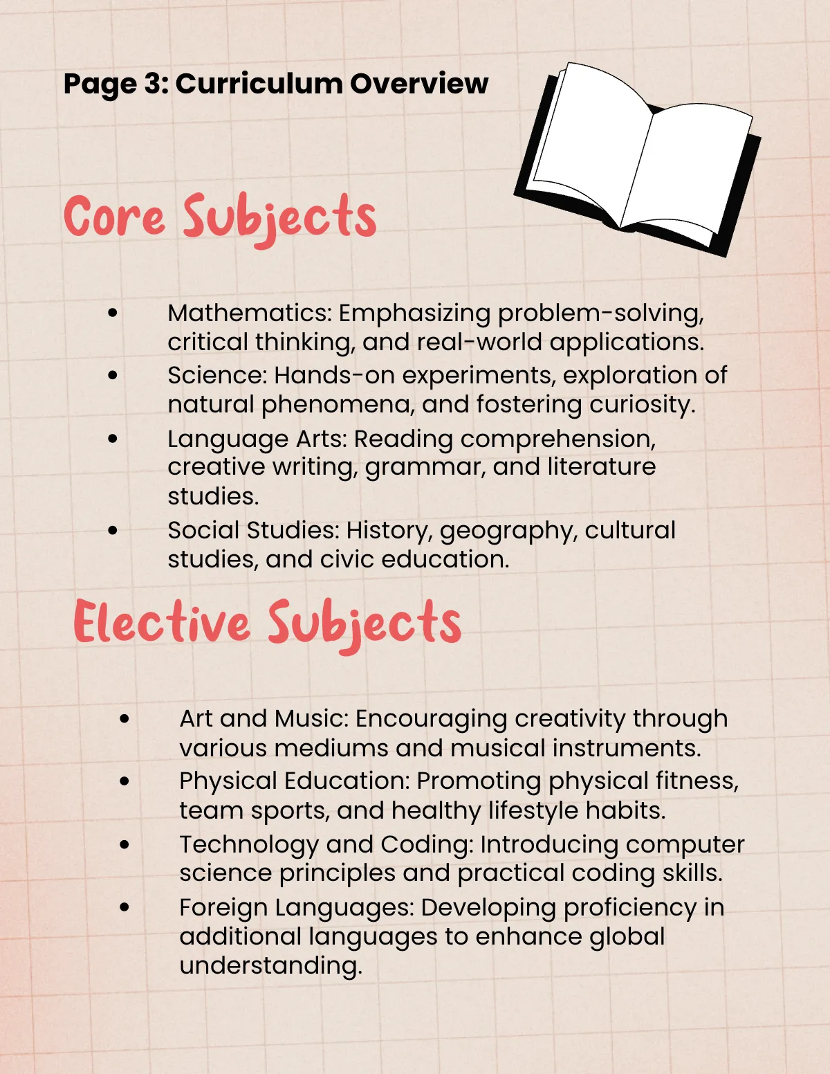 Free Homeschool Portfolio Template to Edit Online