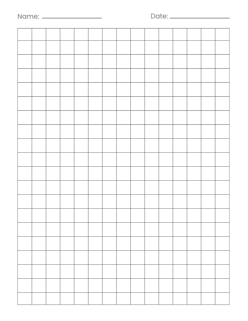 Square Lined Paper