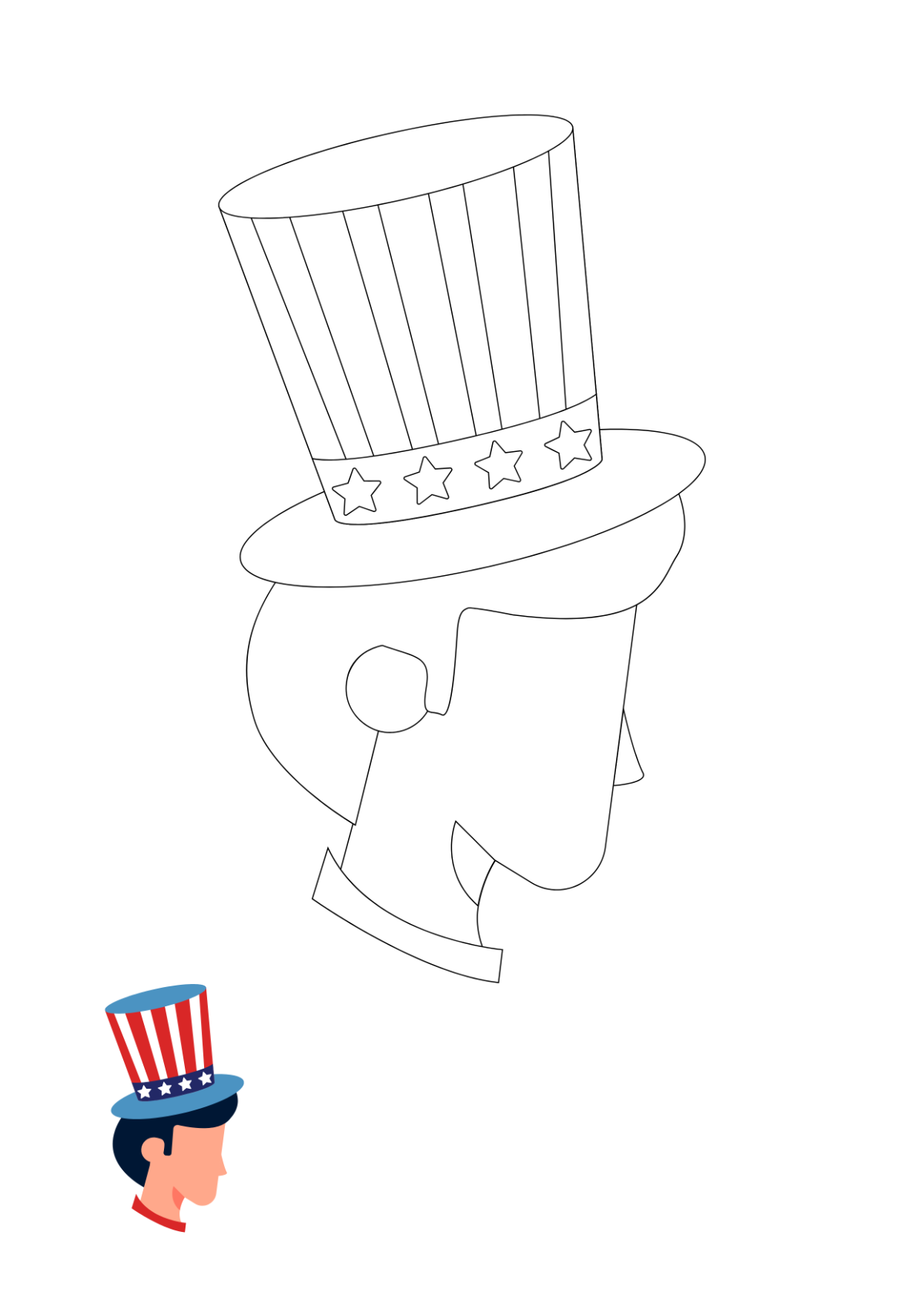 4Th Of July Kids Coloring Page