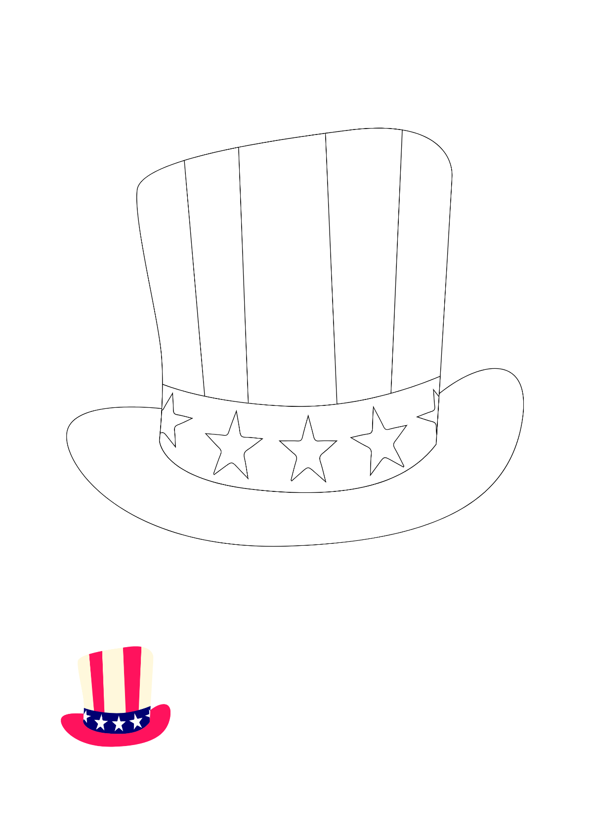 4Th Of July Coloring Page For Toddlers