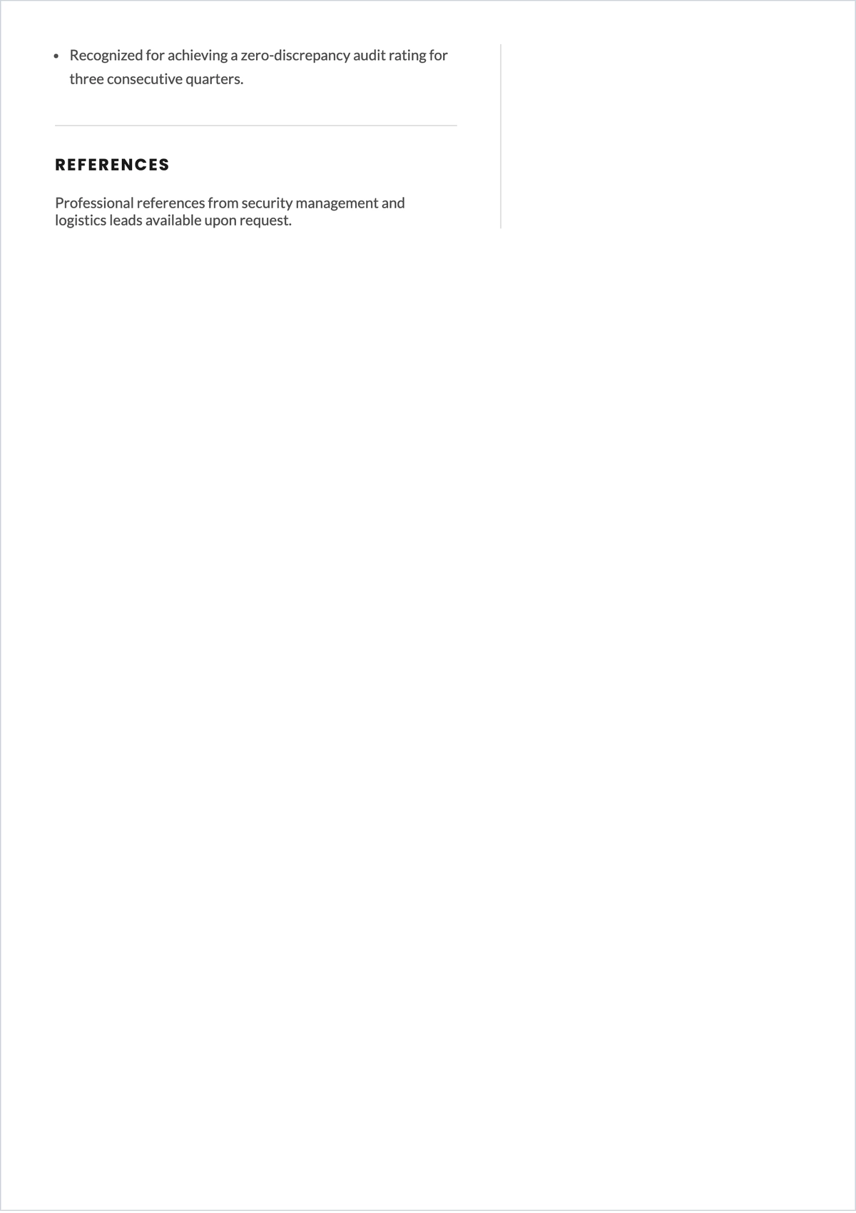 Free Armored Truck Driver ATS Resume Template, AI Resume Builder