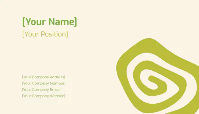 Free Organic Business Card Template to Edit Online