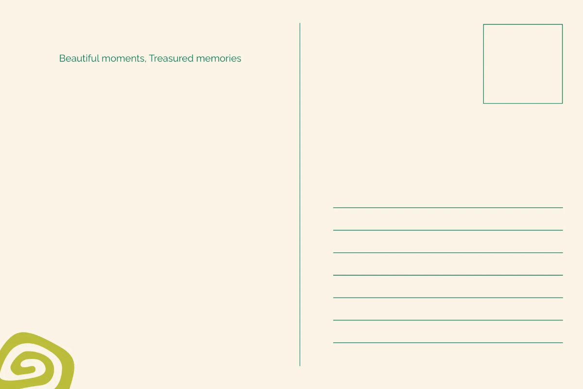 Free Organic Post Card Template to Edit Online