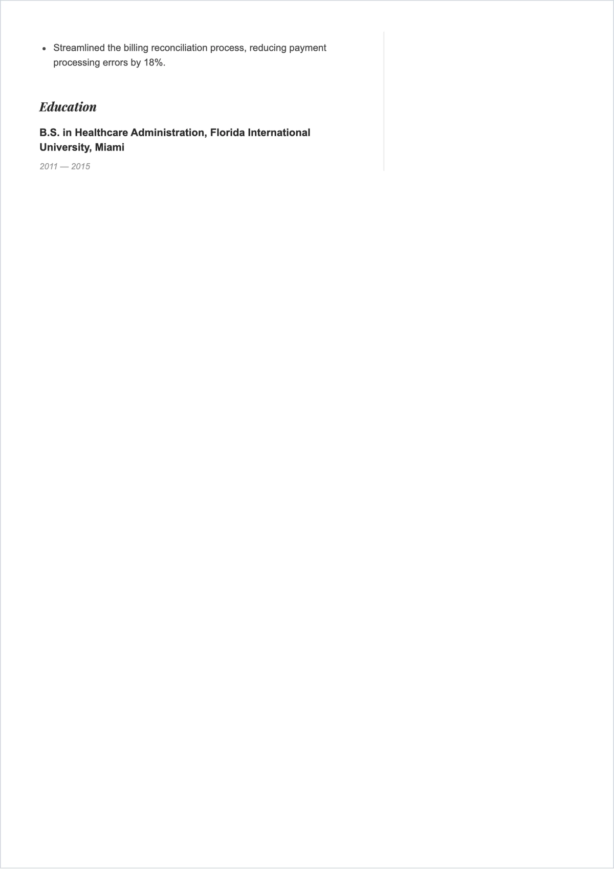 Free Printable Office Supervisor ATS Resume Template