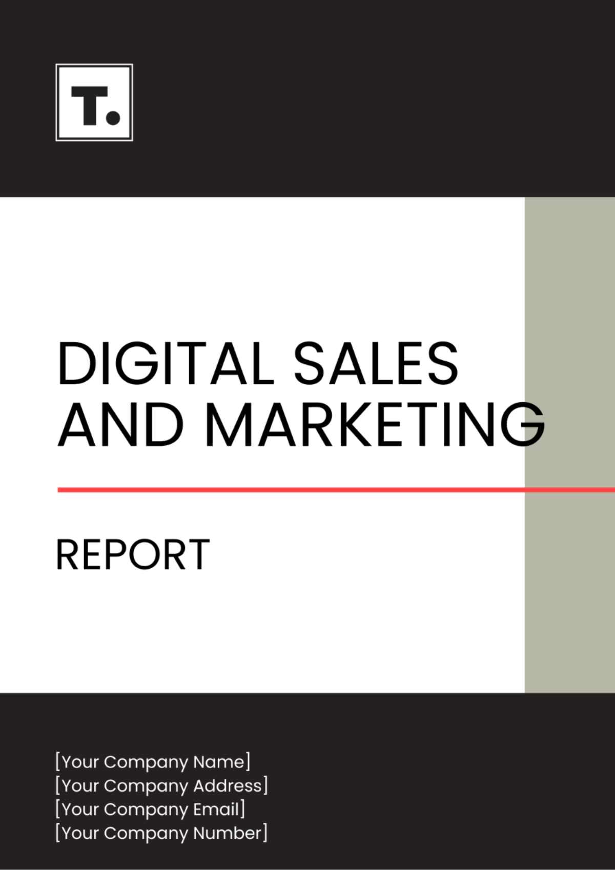 Free Digital Sales and Marketing Report Template