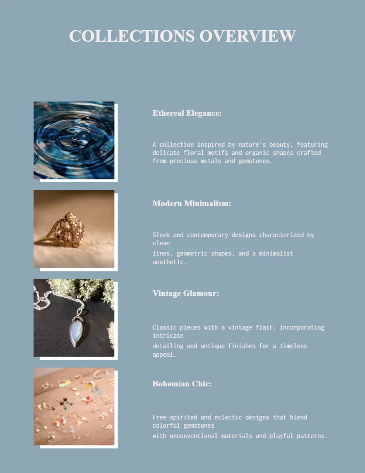 Free Jewellery Portfolio Template to Edit Online Free Jewellery Portfolio Template to Edit Online