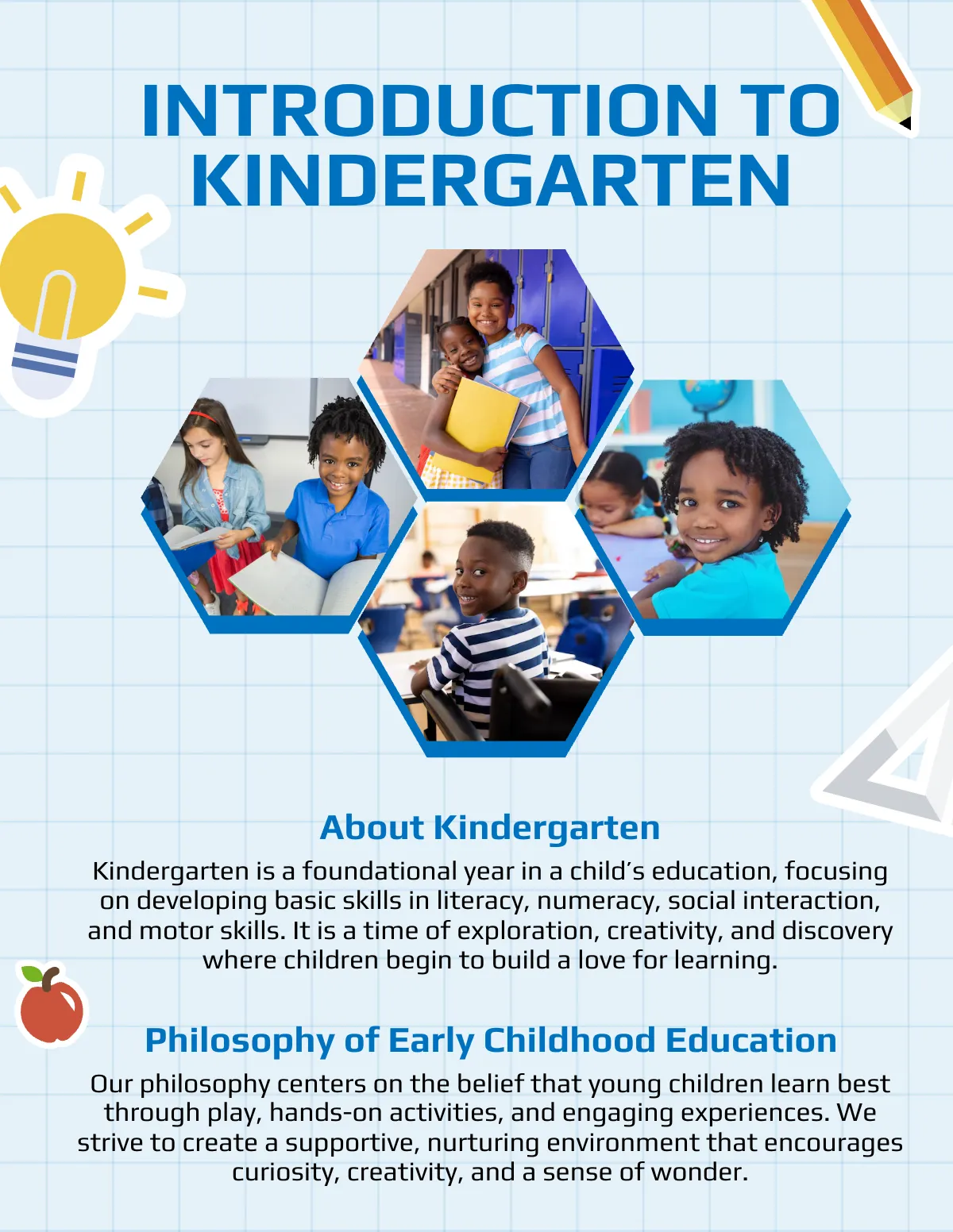 Free Kindergarten Portfolio Template to Edit Online