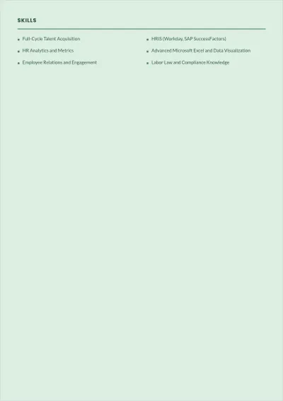 Free MBA HR Fresher ATS Resume Template, AI Resume Builder