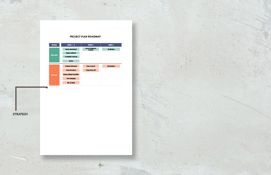 Project Plan Roadmap Template - Download in Word, Google Docs, Excel ...