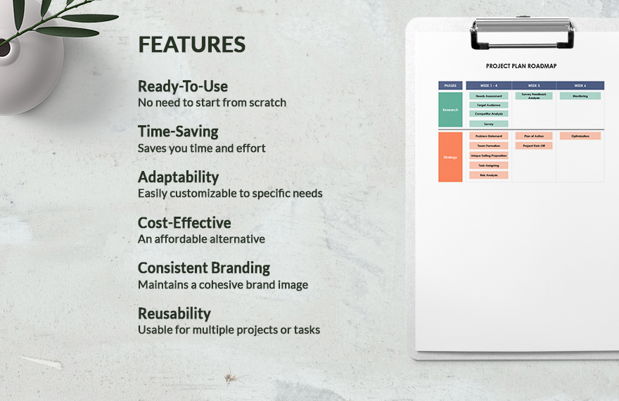 Project Plan Roadmap Template - Download in Word, Google Docs, Excel ...