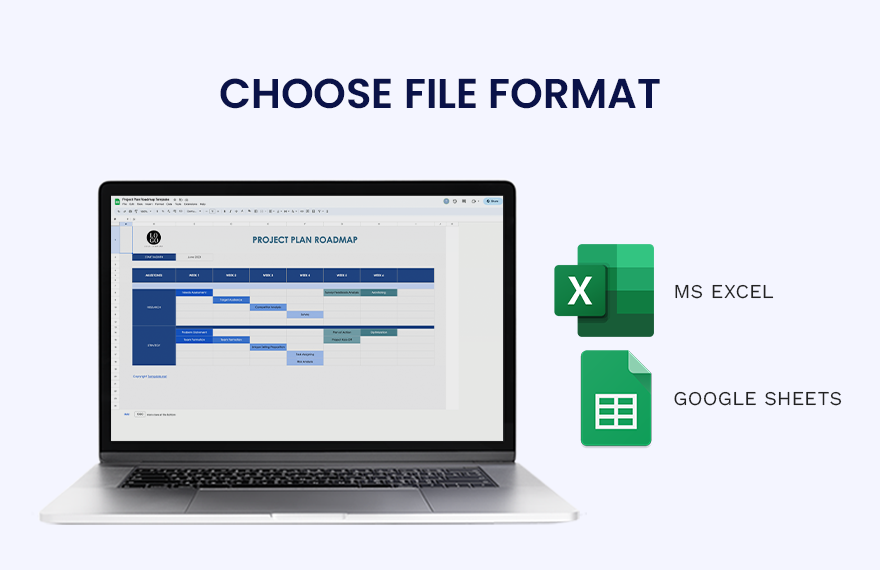 Project Plan Roadmap Template - Google Docs, Google Sheets, Google ...