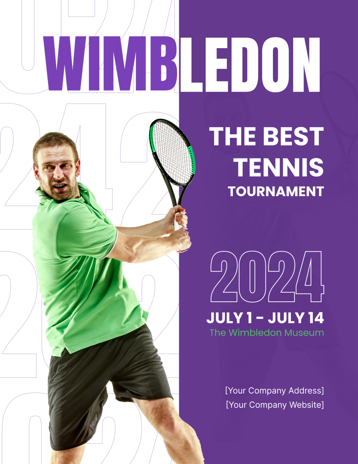 Wimbledon Tournament Flyer