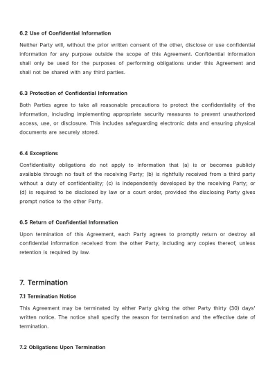 Free Cafe Retainer Agreement Template to Edit Online